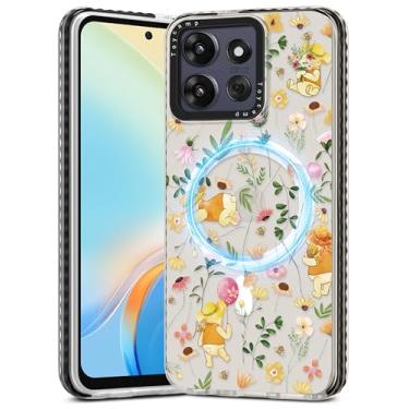 Imagem de Toycamp Capa para Moto G Power/Play 2025 - Compatível com MagSafe Women Girls Cute Phone Cover Magnetic Girly Aesthetic Kawaii Unique Design Pretty Motorola G Power/Play 2025, Flora Bear