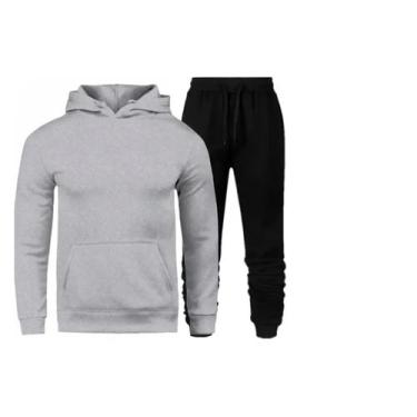 Imagem de Conjunto Moletom Flanelado Masculino Feminino Blusa E Calça - LGAMN, C