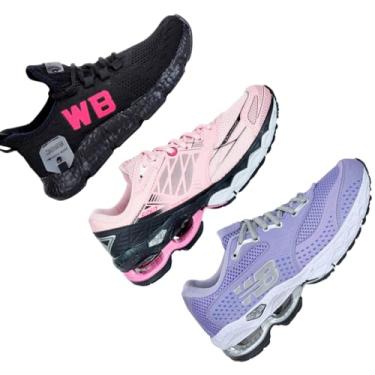 Imagem de Tenis Casual Masculino (Knit Preto Rosa DM01 Rosa DM03 Lilas, BR, Adulto, Numérico, 39)