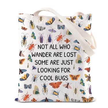 Imagem de KUIYAI Sacola para amantes de insetos, bolsa de colecionador, insetos, presente de caça, zoologia, biólogo, presente, borboletas, besouros, bolsa, Coolbugsts-ts