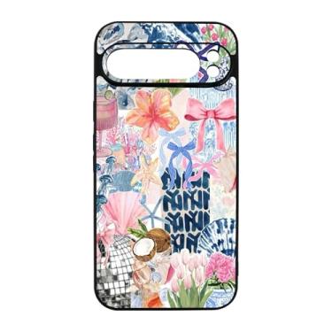 Imagem de qizjio Capa de telefone colagem estética à prova de choque arte protetora coquete verão capa de telefone para Google Pixel 9 Pro XL
