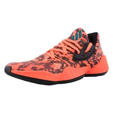 Imagem de adidas Mens Harden Vol.4 Basketball Sneakers Shoes Casual - Black,Orange - Size 7 D