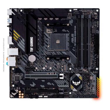 Imagem de Placa Mãe Asus TUF Gaming B550M-Plus, AMD AM4, mATX, DDR4 - 90MB14A0-C1BAY0