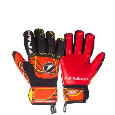 Imagem de Luva de Goleiro Semi Profissional Poker Multiterreno Champion 9 Junior