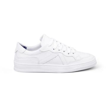 Imagem de Tenis Sapatenis Casual Feminino Plataforma Baixa Branco - DiverveShoes