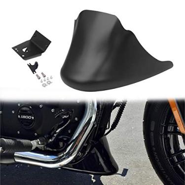 Imagem de AQIMY Capa de carenagem para motocicleta com queixo frontal e suporte de montagem para Harley Sportster XL 883 1200 2004-2014