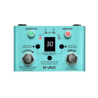 Imagem de MVAVE Lost Tempo V2  Pedal Drum Machine Looper com 30 Ritmos, 11 Min d