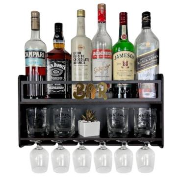 Imagem de Bar De Parede Barzinho Bebidas Decoração Área de Festas