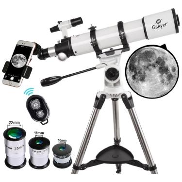 Imagem de Telescópio Refrator Astronômico Gskyer 600x90mm AZ para Adultos, Tecnologia Alemã: Ideal para astronomia.