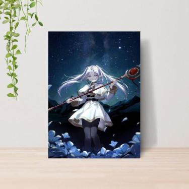 Imagem de Quadro Decorativo Anime Frieren A4  Placa MDF 008 - Lomi Art