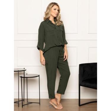 Imagem de Conjunto Camisa E Calça Com Elastico Verão Ref.15585 - Docce Mulher, V