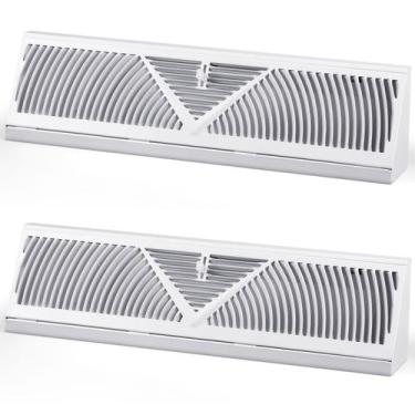 Imagem de Rodapé Register Vent Yaocom 18 cm Duct Opening Steel x2