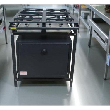 Imagem de Fogão Industrial 4 Bocas Ap P5 30x30 com Forno Leona