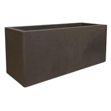 Imagem de Vaso Floreira Jardineira Urbe 100x40cm Japi Polietileno (Preto Ardósia)