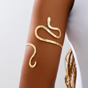 Imagem de Bracelete de braço dourado para mulheres, joias de deusa grega, bracalets de Halloween