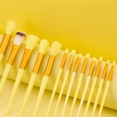 Imagem de Kit de pincel de maquiagem portátil de 13 peças – aplicação rápida para sombra, blush e corretivo