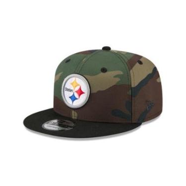 Imagem de BONE NEW ERA 9FIFTY PITTSBURGH STEELERS NFL SALUTE SERVICE 2025 MILITAR-Masculino