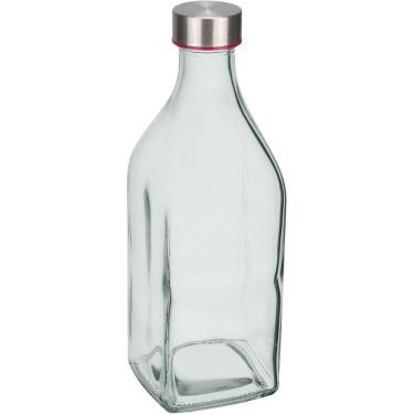 Imagem de Garrafa De Vidro Com Tampa Home&co 1 Litro Para Suco E água