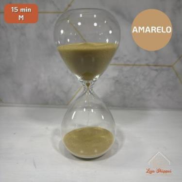 Imagem de Ampulheta De Vidro 5 15 30 Minutos Minutos Areia Glitter Decorativa Es
