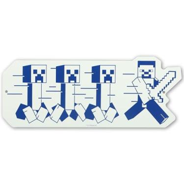 Imagem de Decoração de parede de metal Minecraft Creepers on the Run - Placa engraçada de Minecraft para quarto ou sala de jogos