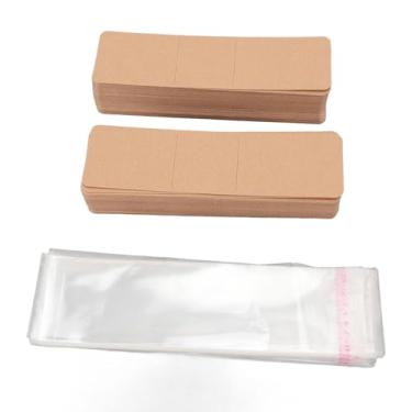 Imagem de GOWENIC Capas Criativas para Marcadores Com Apelo Estético, 200 Cartões Expositores e Sacolas, para Artesanato, Eventos de Volta às Aulas, Papel Kraft, Materiais Transparentes