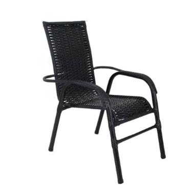 Imagem de 2 Cadeiras Em Ferro E Mesa De Centro Vênus Trama Tabaco