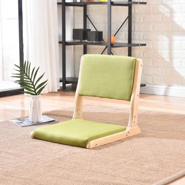 Imagem de Cadeira Dobrável Tatami Sem Pernas - Cadeira De Chão Portátil Para Sala De Estar & Quarto - Almofada Confortável - Assento De Meditação Dobrável, A, 46 * 45 * 51cm