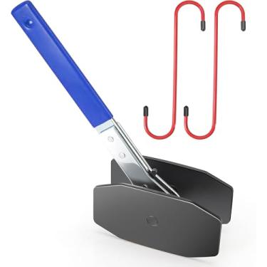 Imagem de VOURTM Kit de ferramentas de compressão de pinça de freio – Ferramenta de compressor de pistão de pinça com catraca de 360° e ganchos de freio duplos, ferramenta de pinça de freio, espalhador de