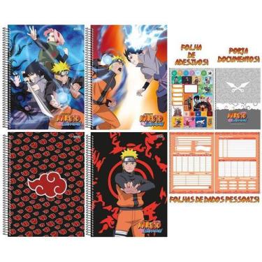 Imagem de Caderno Naruto Shippuden Espiral 160 Folhas 10 Matérias - São Domingos