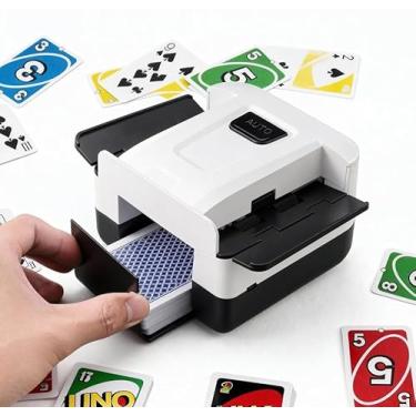 Imagem de CUIYKAI Automatic Card Shuffler 2 Deck, Rechargeable Card Shuffle Machine for Poker, UNO, Blackjack, Skip-Bo, Phase 10