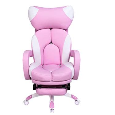 Imagem de Cadeira de escritório para jogos, cadeira de escritório, cadeira de computador, cadeira de trabalho, assento estofado, apoio de braço, cadeira giratória, necessária