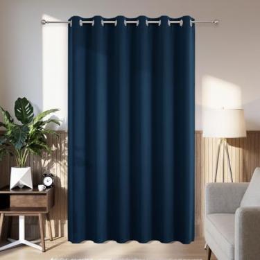 Imagem de Joydeco Cortinas blackout para portas deslizantes para pátio de 267 cm de comprimento, cortinas divisórias de quarto com ilhós, cortinas blackout térmicas extra largas para quarto e sala de estar