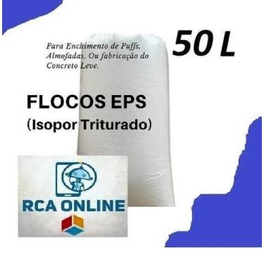 Imagem de Isopor Flocado Preenchimento De Puffs E Almofadas - 50 Ltrs - Rcaisopo