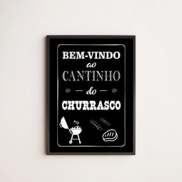 Imagem de Quadro Decorativo Bem Vindo Ao Cantinho Do Churrasco - Quadros On-Line