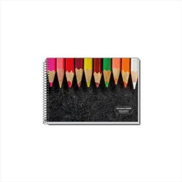 Imagem de Caderno de desenho Pauta Branca 60 folhas