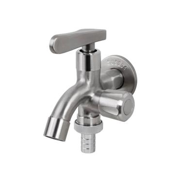 Imagem de Torneira para area externa de parede Guariba Pingoo.casa - Prata