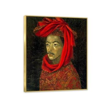 Imagem de Remedios Varo Pintura em tela Retrato de Juan Martín Poster Remedios Varo Decoração de casa Surrealismo Imagem de arte de parede para sala de estar quarto banheiro decoração de parede 85 x 70 cm