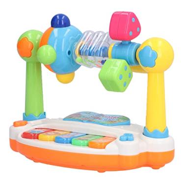 Imagem de Naroote Piano de Aprendizagem e Educação Precoce Brilhante Com Formato Exclusivo, Piano de Brinquedo Portátil para Crianças Com Mais de 3 Anos de Idade, Material Plástico (Caixa de cores)