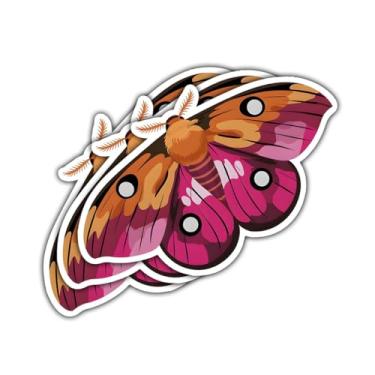 Imagem de 3 peças de adesivos de borboleta orgulho lésbico, decalque de vinil LGBTQ+ arco-íris fofo para meninas, adolescentes, adultos, laptop, garrafa de água, carro, álbum de recortes, caderno, diário