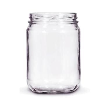 Imagem de Kit 3 Unidades - Pote de Vidro Conserva 600ml - Boca Larga - Sem as Tampas
