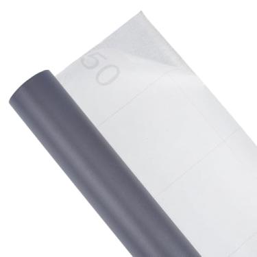 Imagem de BENECREAT Forro de prateleira autoadesivo, 10 m x 40 cm, forro de armários destacáveis e colados, forros de gavetas antiderrapantes para prateleiras de bancadas de despensa de cômoda, cinza escuro