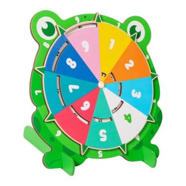 Imagem de oshhni Tabuada de Multiplicação do 99 em Madeira com Prato Giratório - Material Didático de Matemática para Educação Infantil - Atividades para Professores