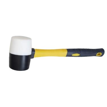 Imagem de Martelo Borracha Assentar Piso Chao Ceramica Cabo Ergonomico Reparo Montagem Moveis Obra Mercenaria Construçao