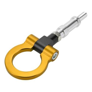 Imagem de Hihaha Gancho de reboque/gancho de reboque dianteiro do carro/gancho de reboque giratório de metal durável para Honda S2000 2000-2009, para Honda FIT 20,4 cm, 1 peça dourada