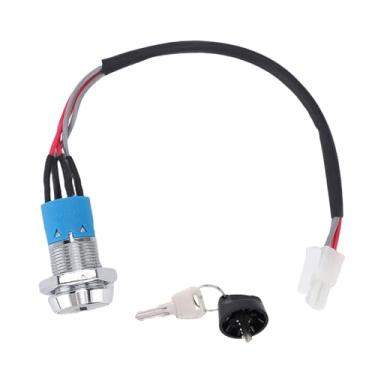 Imagem de FTVOGUE Interruptor de Ignição Manual Com Chave, à Prova de Choque, Empilhadeira Universal, Veículos de Engenharia, Triciclos Agrícolas, Plugue Jk118