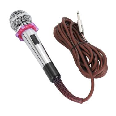 Imagem de Generic Microfone Vocal Dinâmico, Interface XLR de 3 Pinos, Captador Em Formato de Coração, Cabeça de Malha de Metal, Som Claro, Cabeça de Som Reforçada, Microfone Portátil Com Fio para karaokê