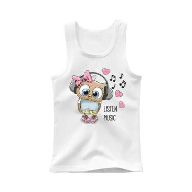 Imagem de Camiseta Regata De Algodão Sem Mangas Para Meninas Com Estampa De Coru