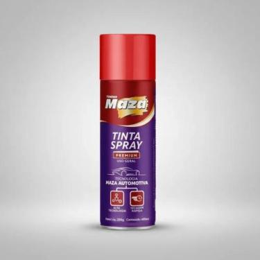 Imagem de Tinta Spray Vermelho Brilhante Maza Automotivo Premium Secagem Rápida