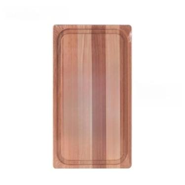 Imagem de Tábua de Corte de Madeira 34cm para Cozinha, Churrasco e Carnes, Resistente e Fácil de Limpar, Uso Diário Doméstico e Profissional