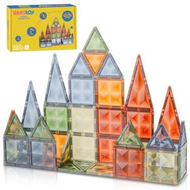 Imagem de Blocos de Montar Magnéticos Construção Brinquedos Infantil (58 Peças)